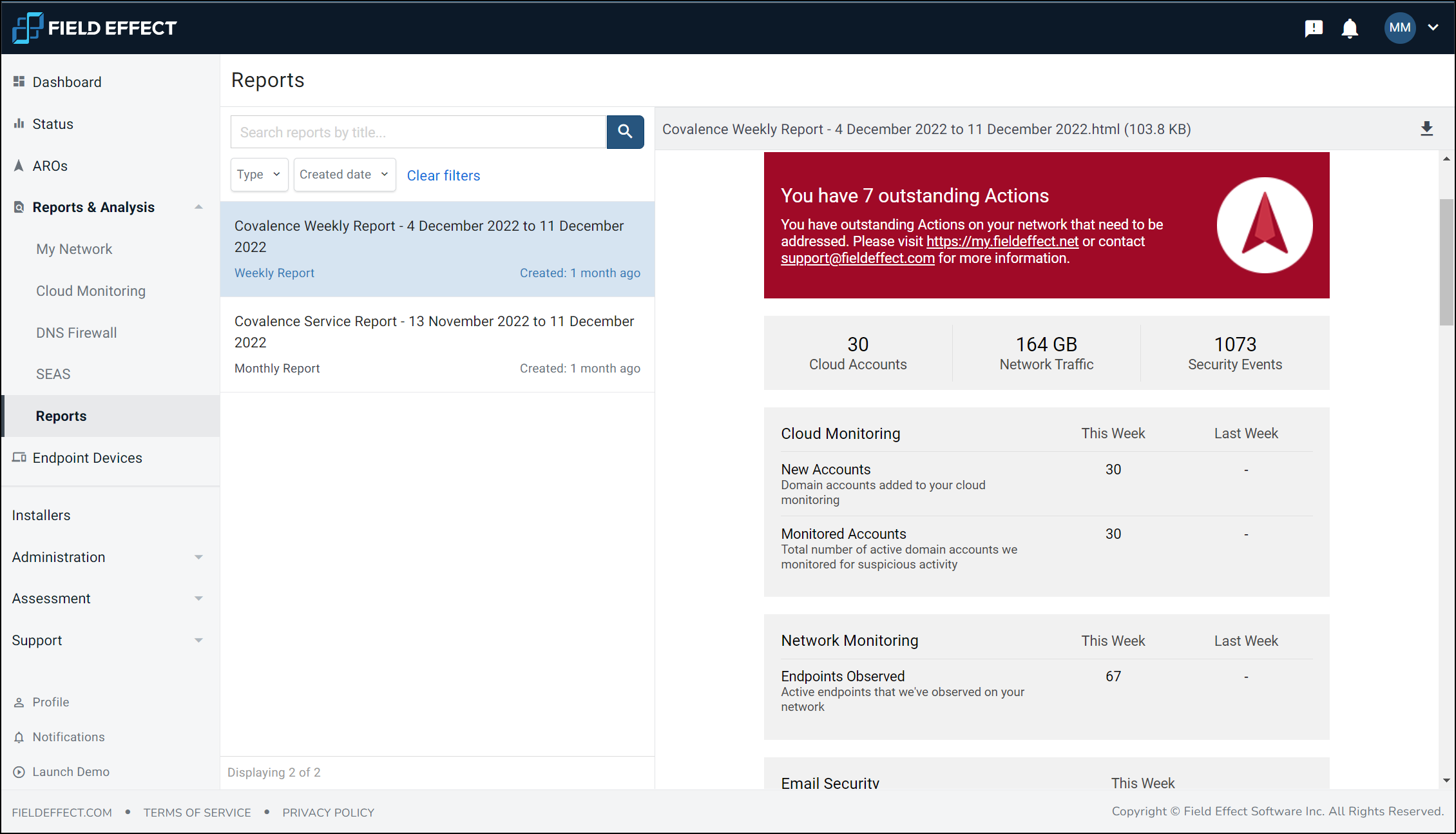 screenshot of Field Effect